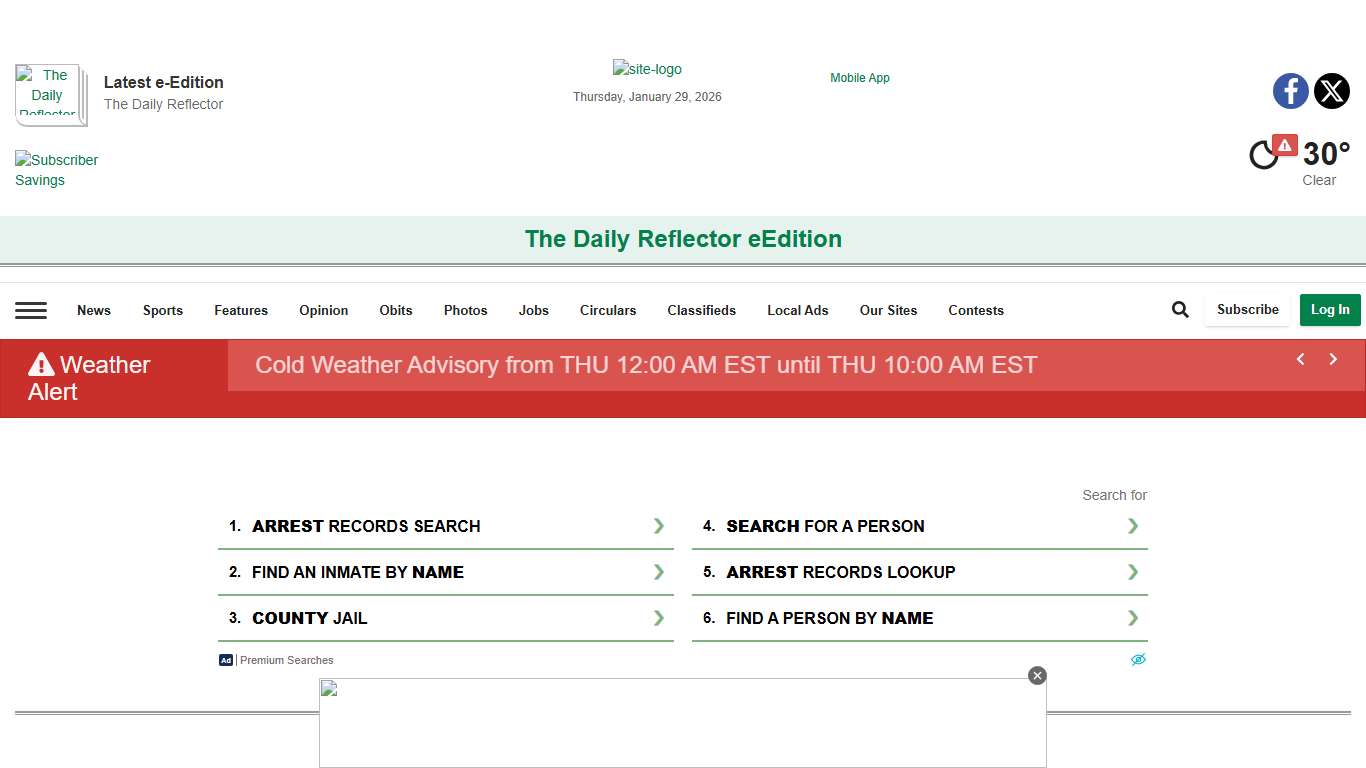 Jail Bookings reflector.com